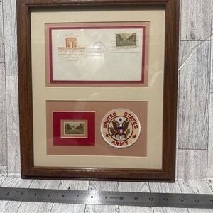 Framed United States Army Memorabilia